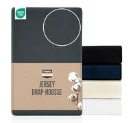 Utopia Bedding Jersey Drap-Housse Anthracite 180 x 200 cm