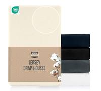 Utopia Bedding Jersey Drap-Housse Beige 140 x 200 cm