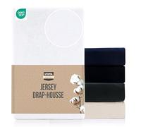 Utopia Bedding Jersey Drap-Housse Blanc 160 x 200 cm