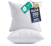 Utopia Bedding Lot de 2 Coussins décoratifs d'intérieur - Blancs - 35,6 x 35,6 cm