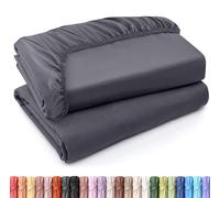 Utopia Bedding Lot de 2 Drap Housse - Full - Coupes de 35 cm pour Matelas épais - Microfibre brossée