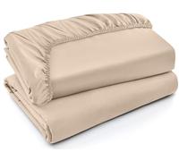 Utopia Bedding Lot de 2 Drap Housse - Full - Coupes de 35 cm pour Matelas épais - Microfibre brossée