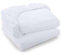 Utopia Bedding Lot de 2 Drap Housse - King - Coupes de 35 cm pour Matelas épais - Microfibre brossée