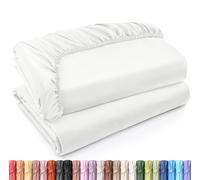 Utopia Bedding Lot de 2 Drap Housse - King - Coupes de 35 cm pour Matelas épais - Microfibre brossée