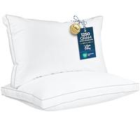 Utopia Bedding Lot de 2 oreillers de lit rafraîchissants de qualité hôtelière pour Dormir sur Le Dos, Le Ventre ou Le côté Blanc