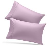 Utopia Bedding Lot de 2 taies d’Oreiller en Tissu Microfibre brossé Doux, Parfait pour hôpitaux, hôtels, Chambres d'hôtes, certifié Oeko-TEX, 51 x 102 cm (lit King-Size, Lavande)