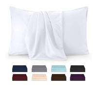 Utopia Bedding - Lot de 2 taies d'oreiller - 40 x 80 cm - Oeko-TEX - Microfibre brossée, 100% Polyester, avec Fermeture enveloppe (Oreiller Non Inclus), taie d'oreiller Seule - Blanc