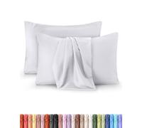 Utopia Bedding - Lot de 2 taies d'oreiller - 50 x 75 cm - Oeko-TEX - Microfibre brossée, 100% Polyester, avec Fermeture enveloppe (Oreiller Non Inclus), taie d'oreiller Seule - Blanc