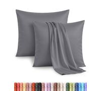 Utopia Bedding Lot de 2 taies d'oreiller, 60 x 60 cm - Gris