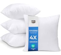 Utopia Bedding Lot de 4 Coussins de Rembourrage de 40 x 40 cm - Coussin intérieur - Coussin de canapé - Blanc