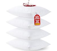 Utopia Bedding Lot de 4 Housses de Coussin imperméables avec Fermeture éclair pour très Grand lit, Housses de Coussin Anti-punaises de lit, Anti-humidité, 50,8 x 96,5 cm, Blanc