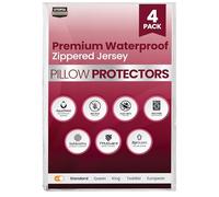 Utopia Bedding Lot de 4 protège-oreillers imperméables à Fermeture éclair Standard - Housse d'oreiller Anti-punaises de lit 50,8 x 66 cm