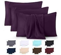 Utopia Bedding - Lot de 4 taies d'oreiller - 50 x 75 cm - Oeko-TEX - Microfibre brossée, 100% Polyester, avec Fermeture enveloppe (Oreiller Non Inclus), taie d'oreiller Seule - Violet