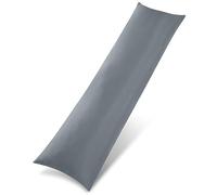 Utopia Bedding Oreiller de Corps (1 Paquet), 40x145 cm Soutien à la Grossesse et à la maternité pour dormeur Long sur Le côté, Rembourrage en Polyester Doux (Gris)