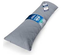 Utopia Bedding Oreiller de Corps Matelassé 40x145 cm, Gris | Oreiller de Corps 40 x 145 cm - Soutien Ergonomique - Polyvalent - Garnissage Doux et Moelleux - Housse Matelassée Respirante