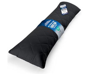 Utopia Bedding Oreiller de Corps Matelassé 40x145 cm, Noir | Oreiller de Corps 40 x 145 cm - Soutien Ergonomique - Polyvalent - Garnissage Doux et Moelleux - Housse Matelassée Respirante