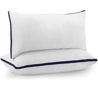 Utopia Bedding Oreillers 40 x 70 cm (2 Pièces), Rembourrage en Fibres Creuses Vierges 3D, Oreiller Doux et Facile à Entretenir (Bleu Marine)