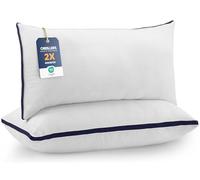 Utopia Bedding Oreillers 40 x 80 cm (2 Pièces), Rembourrage en Fibres Creuses Vierges 3D, Oreiller Doux et Facile à Entretenir (Bleu Marine)