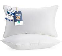 Utopia Bedding Oreillers 40x70cm Lot de 2, Coussins de Lit Blanc | Doux et Confortables, Garnissage Moelleux, Housse Respirante, Entretien Facile