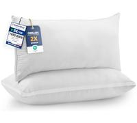 Utopia Bedding Oreillers 40x80 cm Lot de 2, Doux, Blanc | Garnissage en Fibres Creuses 3D, Confort pour le Sommeil, Housse Douce et Respirante, Entretien Facile