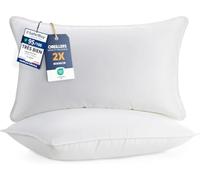 Utopia Bedding Oreillers 40x80cm Lot de 2, Coussins de Lit Blanc | Doux et Confortables, Garnissage Moelleux, Housse Respirante, Entretien Facile