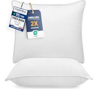Utopia Bedding Oreillers 60x60cm Lot de 2, Coussins de Lit Blanc
