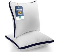 Utopia Bedding Oreillers 65 x 65 cm (2 Pièces), Rembourrage en Fibres Creuses Vierges 3D, Oreiller Doux et Facile à Entretenir (Bleu Marine)