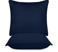 Utopia Bedding Oreillers 65x65cm Lot de 2, Coussins de Lit Bleu Marine | Doux et Confortables, Garnissage Moelleux, Housse Respirante, Entretien Facile