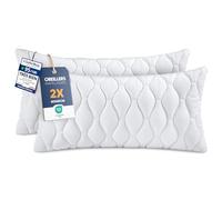 Utopia Bedding Oreillers Matelassés (Lot de 2) 40 x 80 cm - Lit et Décoratifs, Canapé (Blanc)