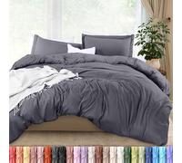 Utopia Bedding Housse de couette pleine taille 3 pices avec fermeture clair 1 housse de couette 203,2 x 228,6 cm et 2 taies d'oreiller 50,8
