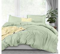 Utopia Bedding - Parure de lit 3 pièces avec Fermeture éclair pour lit King-Size - 1 Housse de Couette avec 2 Housses de Coussin - en Microfibre brossée Douce - 264 x 228 cm (pour lit King-Size,