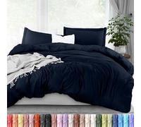 Utopia Bedding - Parure de lit 3 pièces avec Fermeture éclair pour lit Queen-Size - 1 Housse de Couette avec 2 Housses de Coussin - en Microfibre brossée Douce - 228 x 228 cm (pour lit Queen-Size,