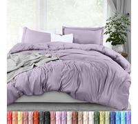 Utopia Bedding - Parure de lit 3 pièces avec Fermeture éclair pour lit Queen-Size - 1 Housse de Couette avec 2 Housses de Coussin - en Microfibre brossée Douce - 228 x 228 cm (pour lit Queen-Size,
