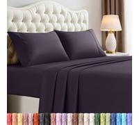 Utopia Bedding Parure de lit 4 pièces pour Grand lit, Microfibre brossée, résistante au rétrécissement et à la décoloration, Facile d'entretien (Grand lit, Violet)