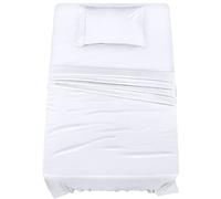 Utopia Bedding Parure de lit en Microfibre pour lit Simple, Blanc