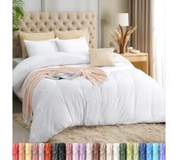 Utopia Bedding Parure de lit légère avec taies d'oreiller de 50 x 65 cm et 200 x 220 cm - Microfibre de Polyester Douce (Blanc)