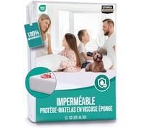 Utopia Bedding Protège Matelas 160 x 190 x 30 cm Imperméable, Viscose, Certifié Oeko-Tex, Alèse Drap Housse, Matelas Couvre, Respirant, Élastique Tout Autou