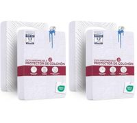 Utopia Bedding Protège Matelas 160 x 200 x 30 cm Imperméable, Certifié Oeko TEX, Alèse Drap Housse, Matelas Couvre, Respirant, Élastique Tout Autour Blanc (Lot de 2)