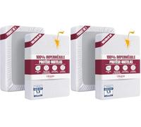 Utopia Bedding Protège Matelas 180 x 200 x 40 cm Imperméable, Certifié Oeko TEX, Alèse Drap Housse, Matelas Couvre, Respirant, Élastique Tout Autour Blanc (Lot de 2)