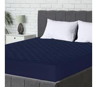 Utopia Bedding Protège Matelas 90x190cm, Couvre de Matelas Extensible pour 38 cm Matelas Épais de Profondeur, Protège-Matelas matelassé (Bleu Marine)