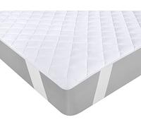Utopia Bedding Protège-Matelas avec Sangles d'angle élastiques 140x200cm, Couvre-Matelas Extensible pour Matelas de 30 cm d'épaisseur, Couvre-Matelas matelassé (Blanc)