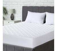 Utopia Bedding Protège Matelas, Couvre de Matelas Extensible pour Matelas Épais de Profondeur, Protège-Matelas matelassé (Blanc, 135 x 190 + 38 cm)