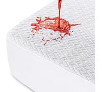 Utopia Bedding Protège-Matelas Imperméable (140 x 190 x 30 cm) Tissu 3D Air Soft Haut de Gamme à Motif Zigzag, Housse de Matelas Respirante, Style ajusté avec Poches Profondes Extensibles