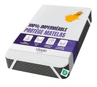 Utopia Bedding Protège-Matelas Imperméable - 150x200 cm, Housse de Matelas Respirante Certifiée Oeko-Tex avec Sangles Élastiques aux Coins, Protection Contre l'Incontinence, Blanc