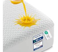 Utopia Bedding Protège-Matelas Imperméable (160 x 190 x 30 cm) Tissu 3D Air Soft Haut de Gamme à Motif Zigzag, Housse de Matelas Respirante, Style ajusté avec Poches Profondes Extensibles