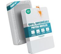 Utopia Bedding Protège Matelas Imperméable, 160 x 200 cm, pour Matelas Jusqu'à 30 cm de Hauteur, Housse de Matelas en Jersey Léger et Doux avec Côtés Extensibles - Blanc