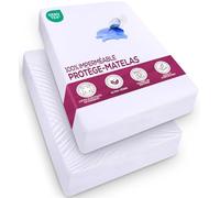 Utopia Bedding Protège Matelas Imperméable, 90 x 190 cm, pour Matelas Jusqu'à 30 cm de Hauteur, Housse de Matelas en Jersey Léger et Doux avec Côtés Extensibles - Blanc