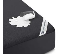Utopia Bedding Protège-Matelas imperméable en Tissu éponge de qualité supérieure 200 g/m², Respirant, Style ajusté avec Poches Extensibles (Noir)