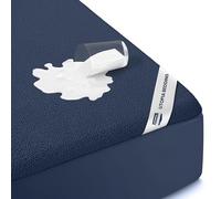 Utopia Bedding Protège-Matelas imperméable pour très Grand lit, 200 g/m², Respirant, Style ajusté avec Poches Extensibles (Bleu Marine)