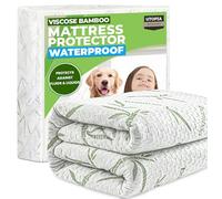 Utopia Bedding Protège Matelas Queen Imperméable, Viscose de Premium Alèse Drap Housse, Certifié Oeko-Tex, Matelas Couvre, Respirant, Élastique Tout Autou
